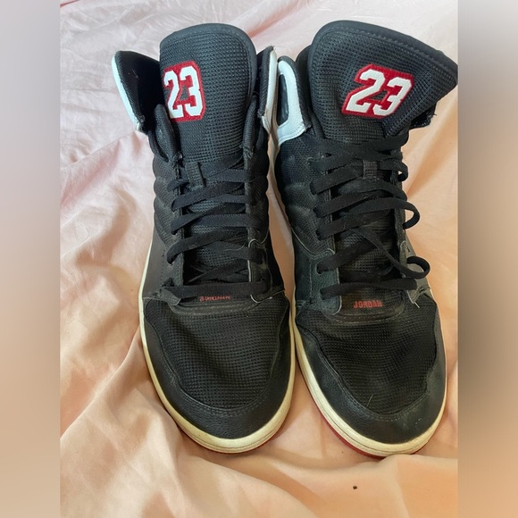Size 12 - Jordan 1 Flight 4 Black DS Nike Air Jordan Flight 23 Shoes Red‎ Black main image 8